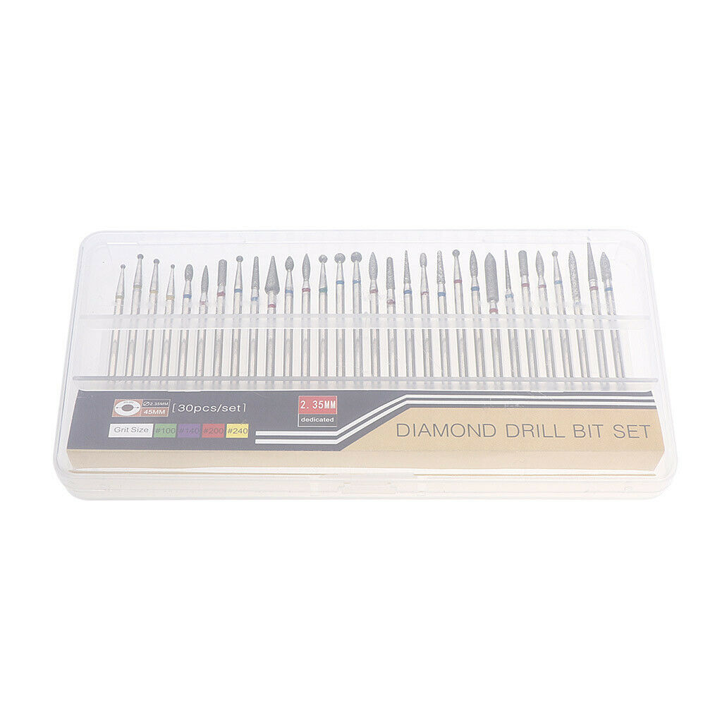 30pcs Cuticle Clean Nail Drill Bit Nail File Polishing Electric Drill Bit