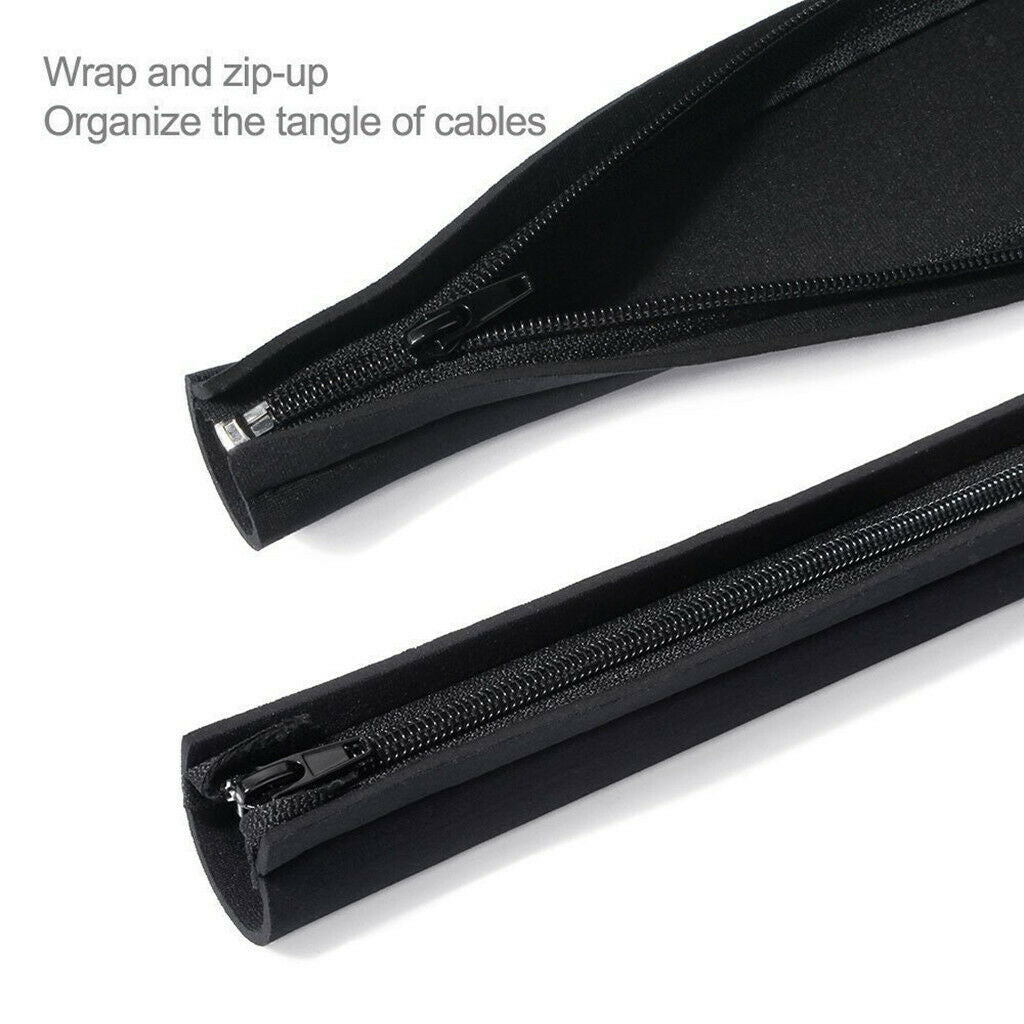 4Pack Cable Cord Management Sleeve Wire Organizer with Zipper, 20Inch for TV