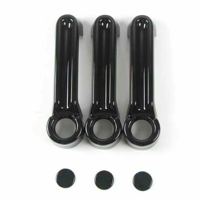 6Pcs Car Door Exterior Handle Bar Cover For  Wrangler 2 Doors 2007-2016 BLK CN