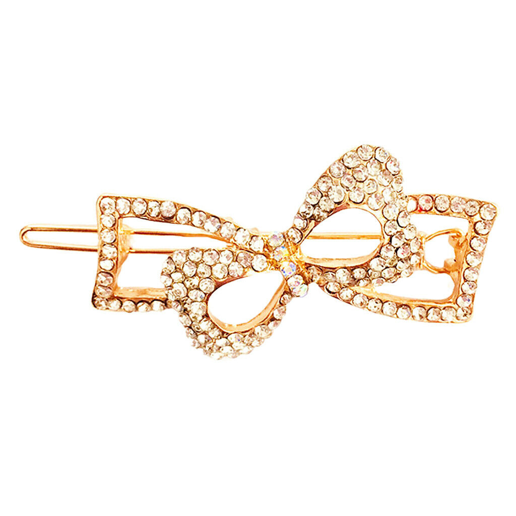 Headdress Hair Clip Hairpin Butterfly Rhinestone Crystal Durable Attractive for