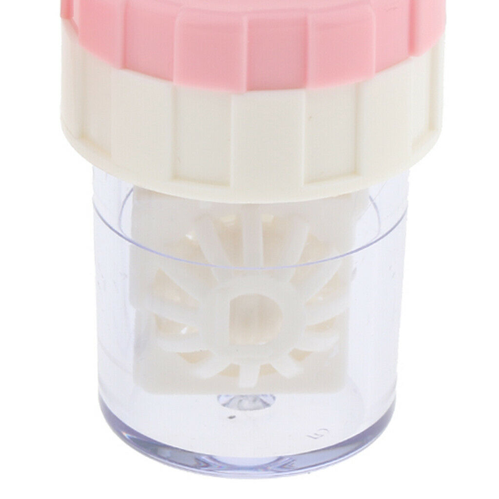 2 Pieces Plastic Manual Contact Lens Cleaning Washer Lenses Case Travel Kit