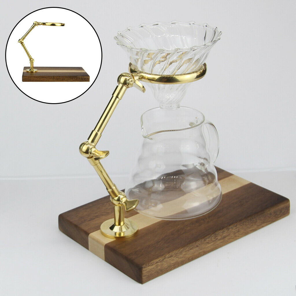 Coffee Dripper Stand Pour Over Coffee Filter Coffee Station Wooden Base Tool