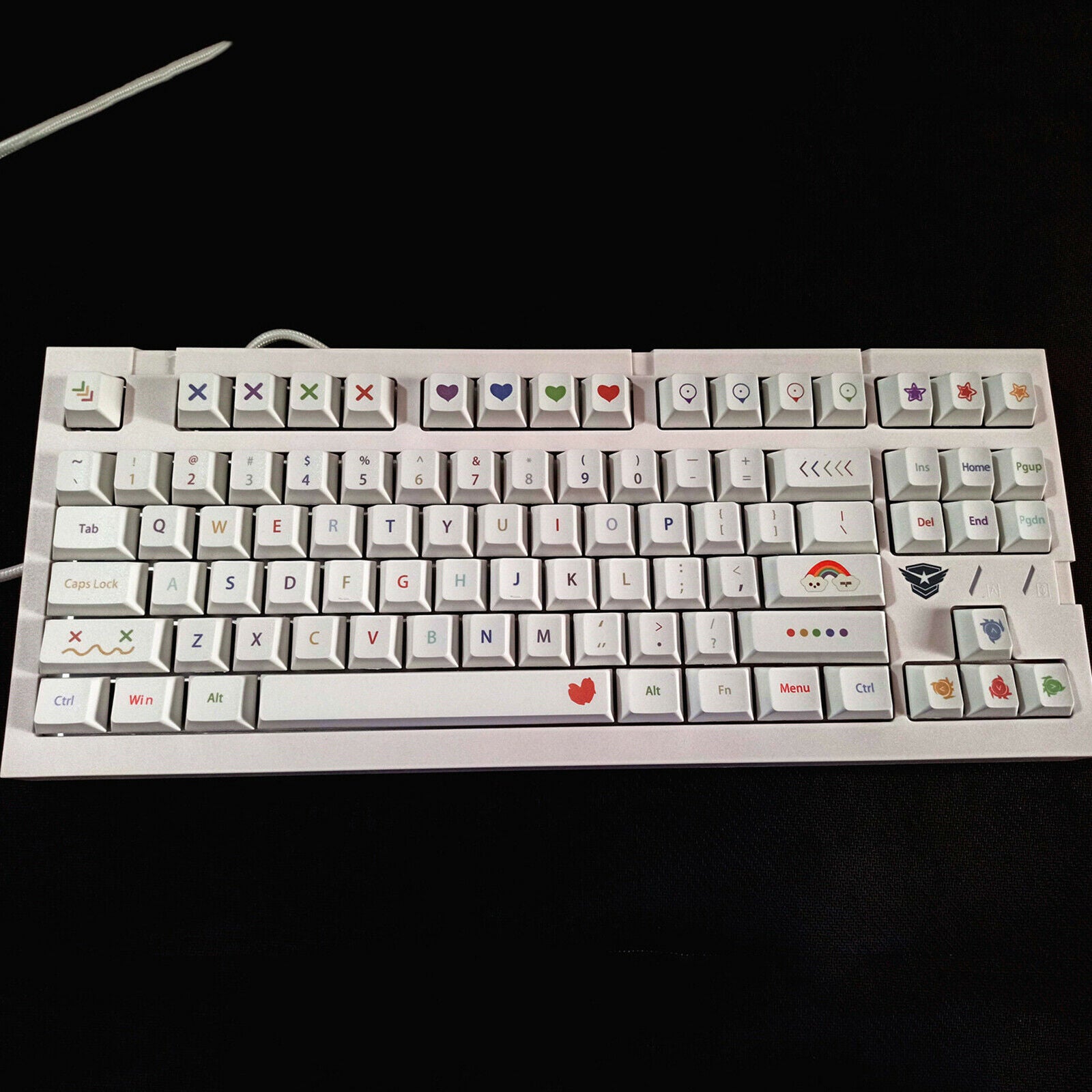134 Keys Colorful Keycap PBT Buttons Cap for Cross Axis Mechanical Keyboard