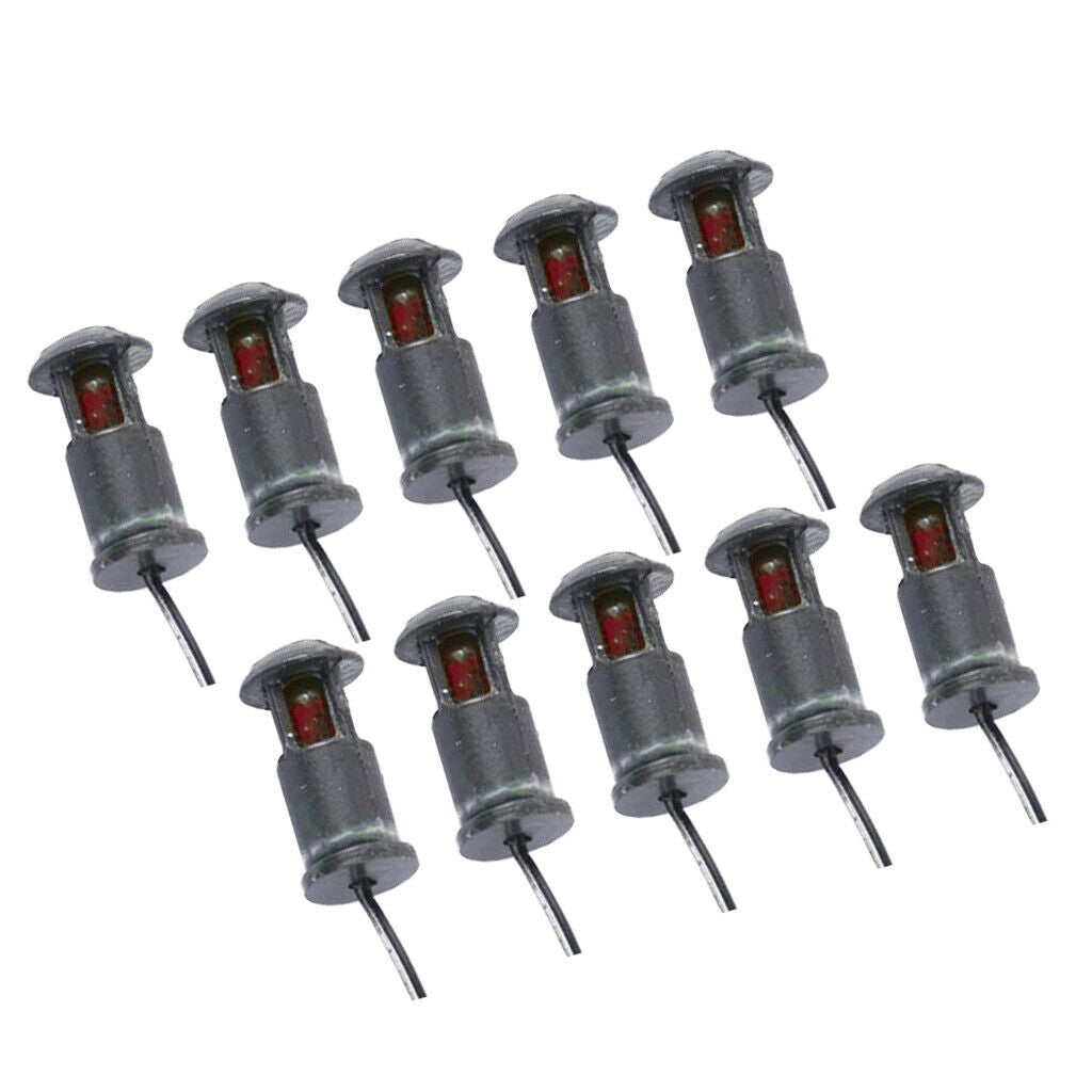 10 Pieces Micro Landscape Scenery Accessories Set Lawn Park Lamp Led Lights