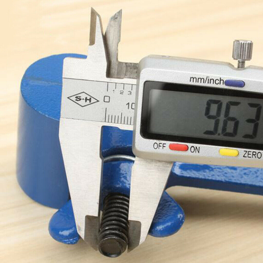 Jewelers 120mm Long Hand Held Mini Metal Vise Vice Jaw Wideth 25mm - Blue