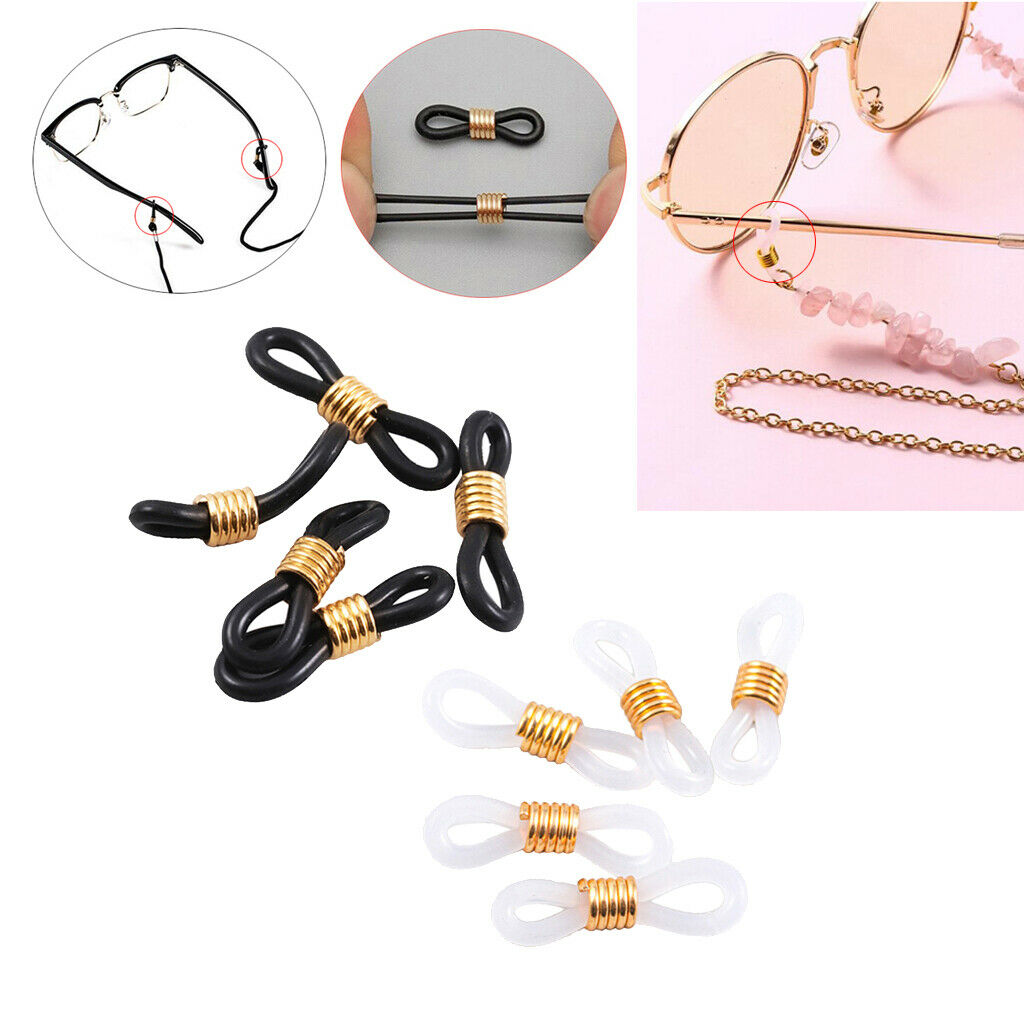 100pcs Sunglasses Glasses Chain Connector Ends Lanyard Reading Holder Strap Cord
