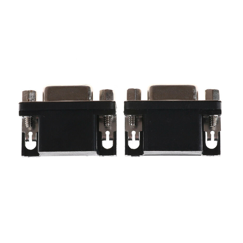 2PCS VGA DB15 15Pin D-SUB 3 Row Female Right Angle PCB Solder Cable Connector Tt