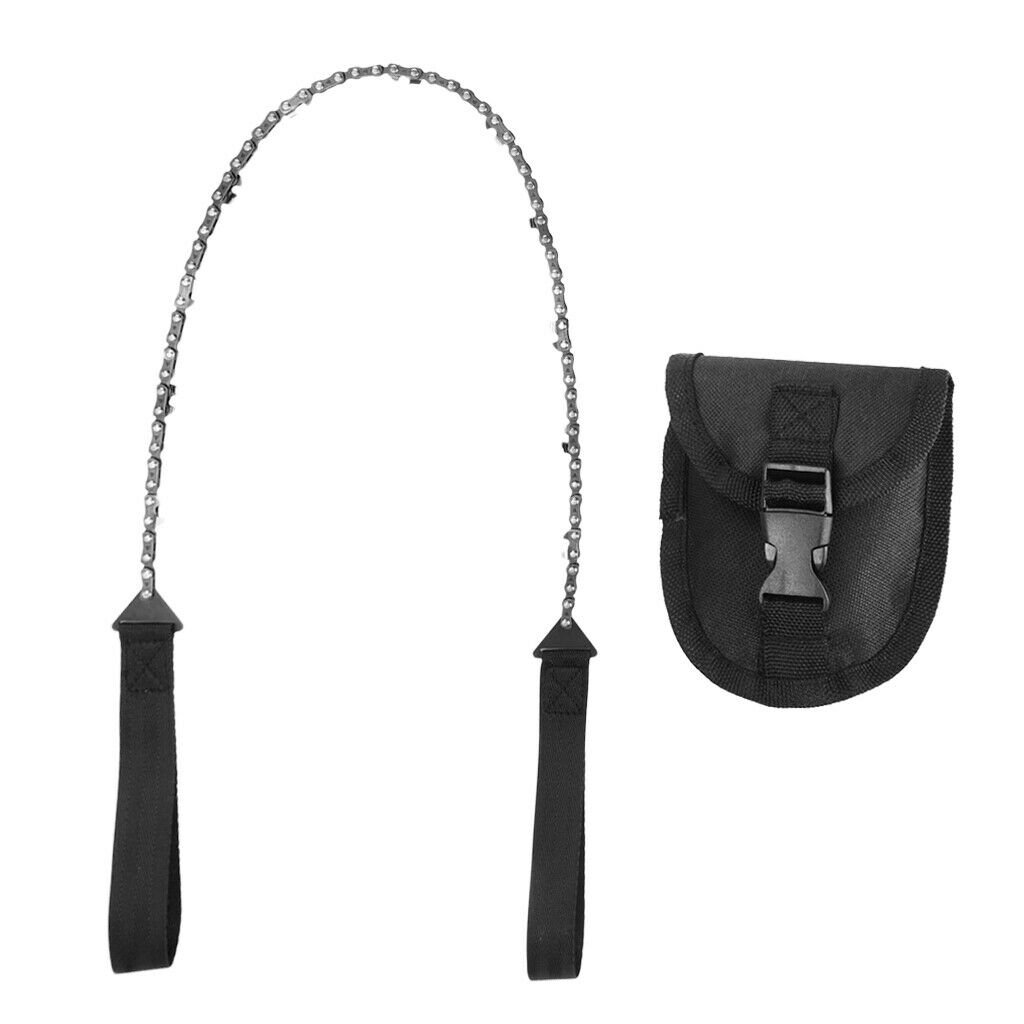 Outdoor Hiking Camping Wire Chain Saw Emergency Tool with Storage Bag