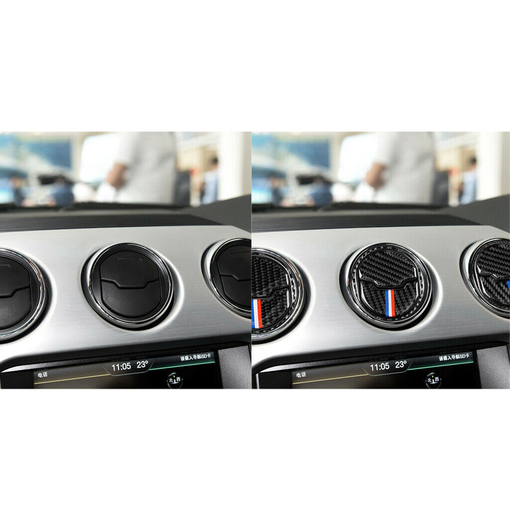 Vehicle Central Air Conditioner Outlet Covers Trim for Ford Mustang 2015-17