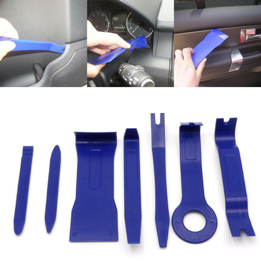Practical 7 Pcs blue Automobile Audio Player Dismantle Installation System Tool