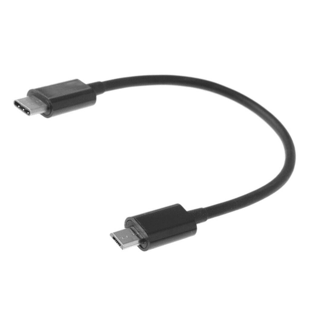 2x Type USB-C to Micro-USB 2.0 Cable Connection Cable Extension Cable, Short