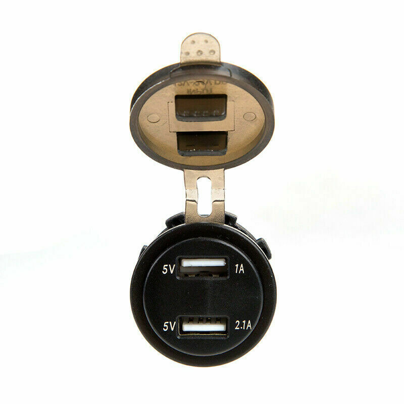 Green Light Motorcycle USB Charger Power Adapter Universal  Fit For Suzuki BMW