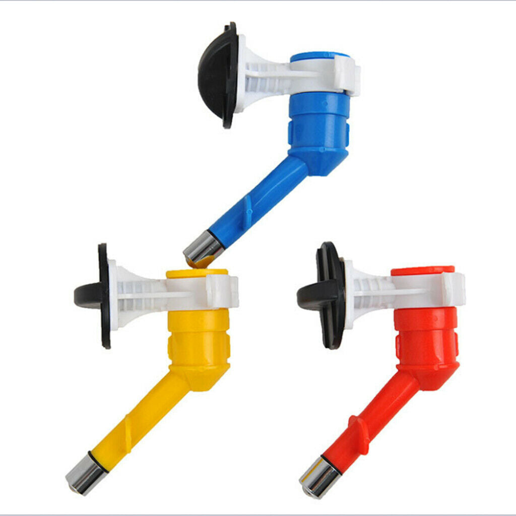 Water Drinker Bottle Dispenser Feeder Fountain Head for Pet Cat Dog  Red