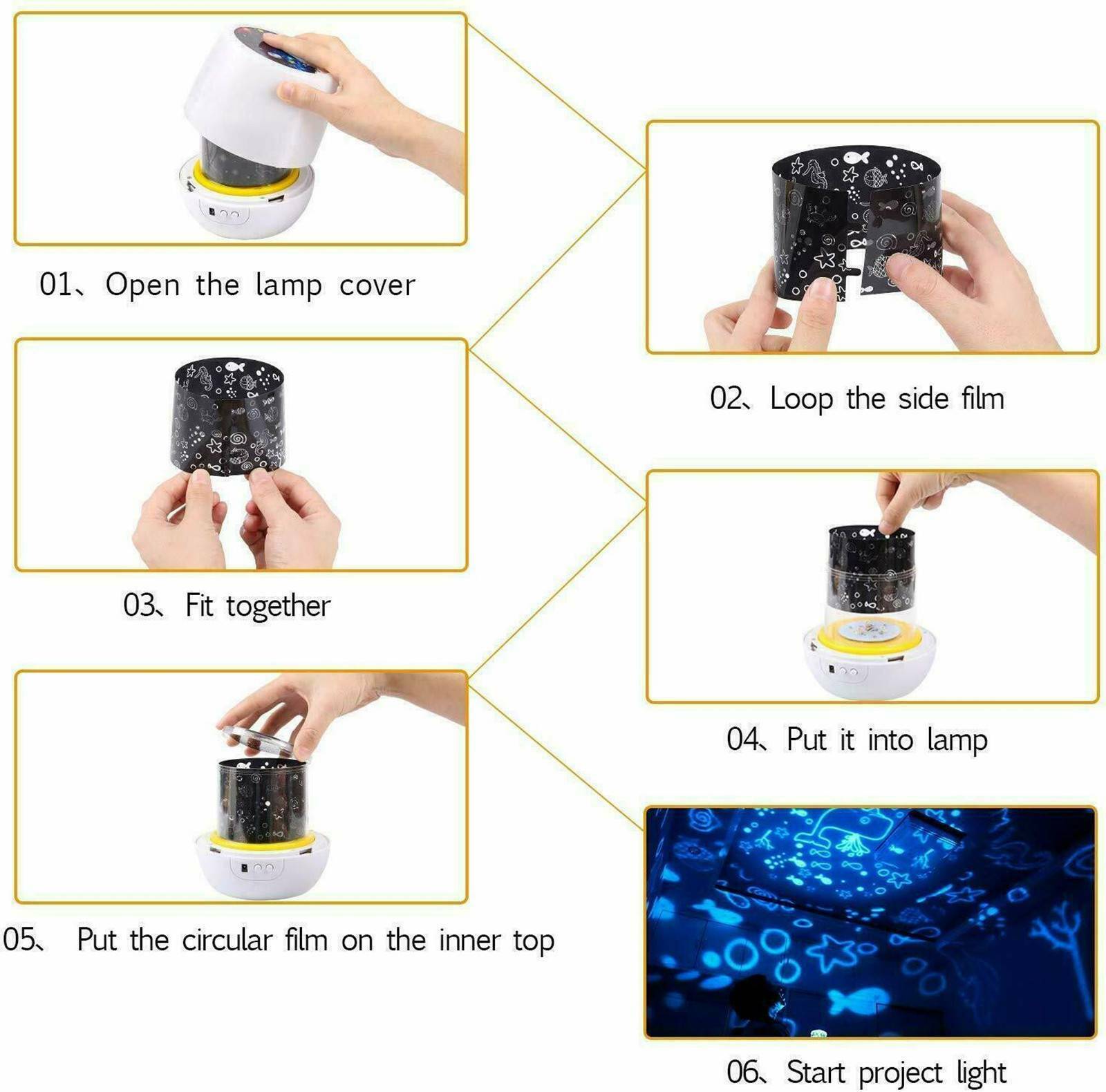 Magic LED Light Projector Star Moon Sky Baby Kid Night Mood Lamp Christmas Gift