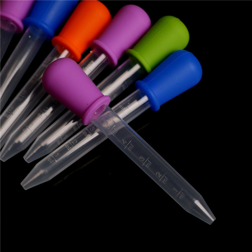 1PC Newborn Baby Kids Silicone Plastic Feeding Medicine Dropper Spoon Bure.l8