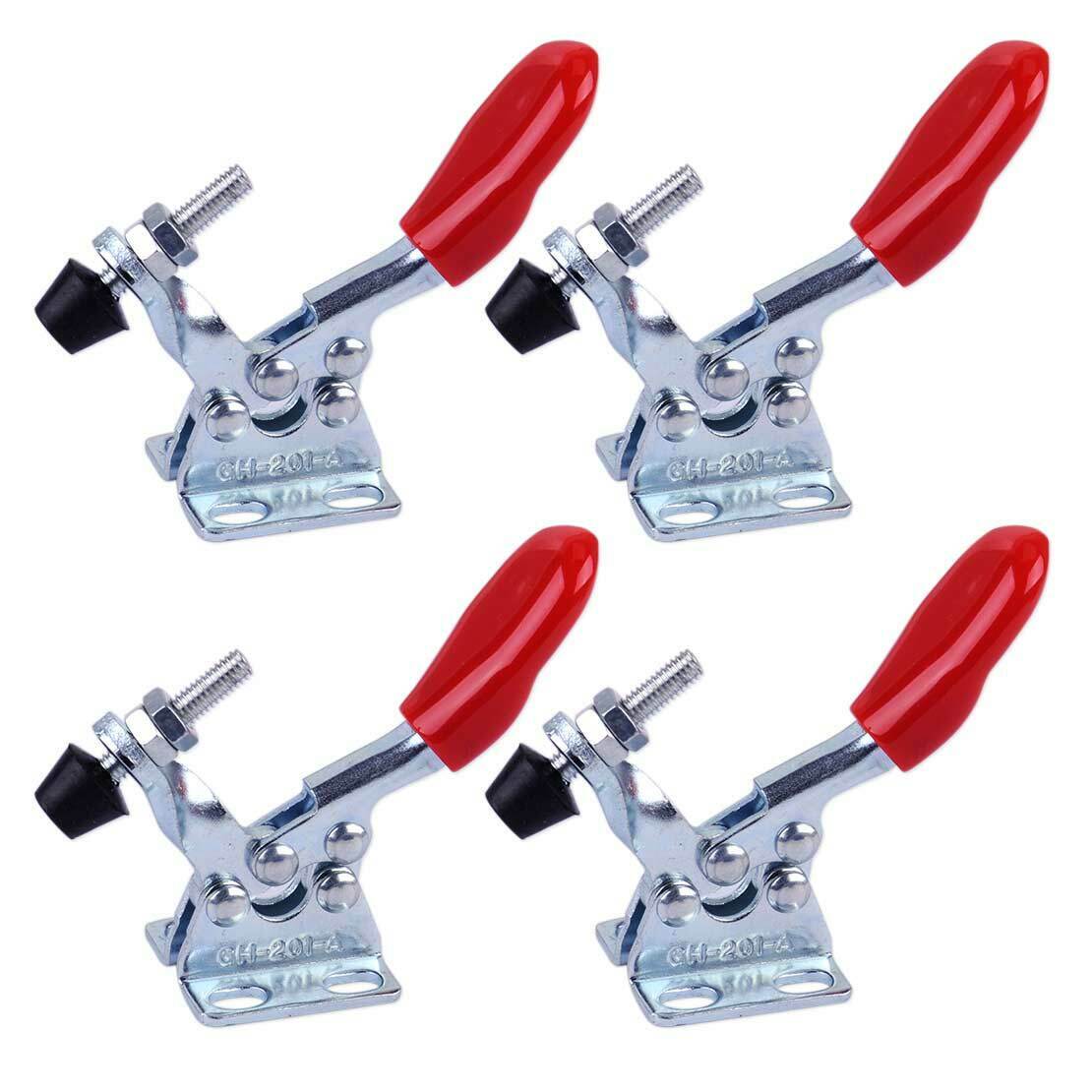 4x Handle Toggle Clamp GH-201A 201-A Horizontal Hold Quick-Release Hand Tools An