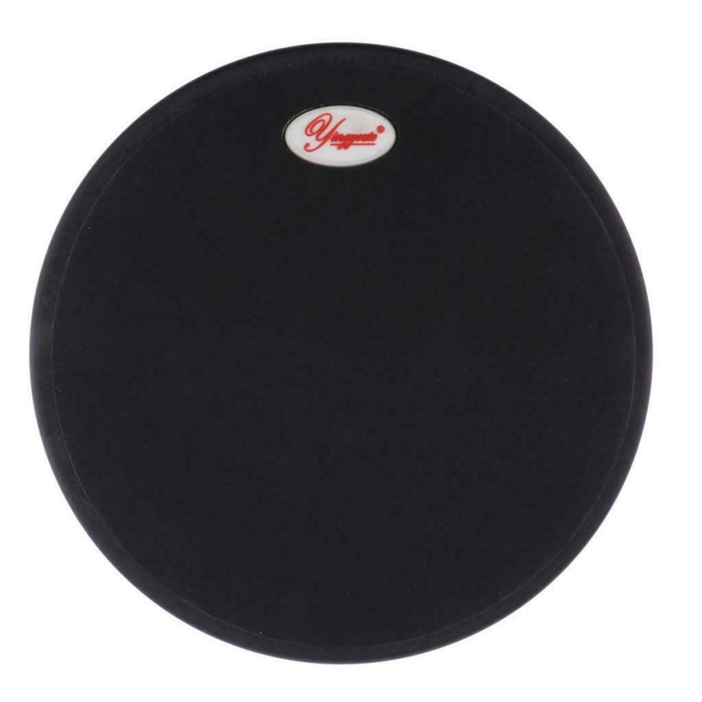 Silicon Rubber Drum Practice Pad 10 inch Size for Beginners Black