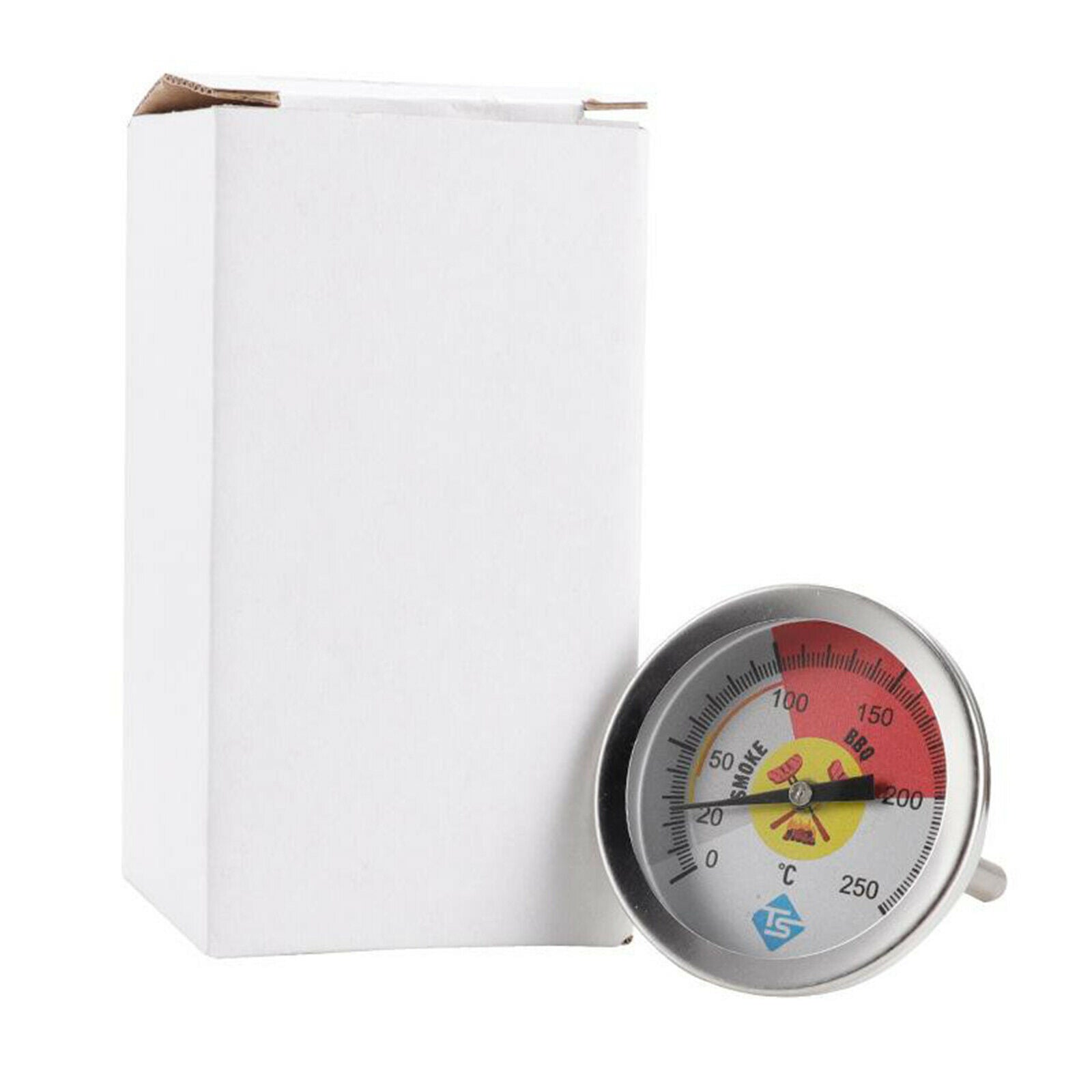 Barbecue Thermometer Oven Pit Temp Gauge 0-250 BBQ Smoker Grill Temperatures