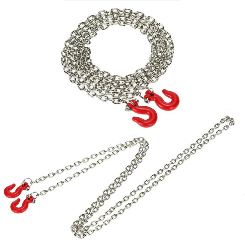 2x hook chain trailer coupling chain hook for 1:10 Axial Scx10 D90 RC Car