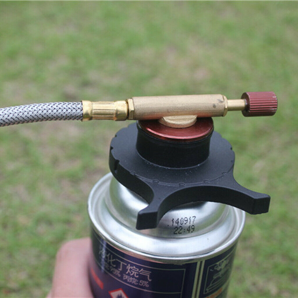 Camping Stove Round Self-seal Conversion Head Long Gas Cylinder Adapter
