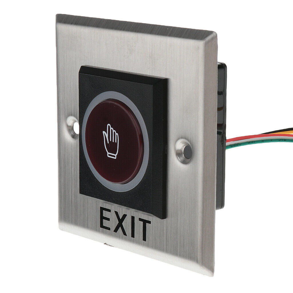 Infrared Stainless Steel No Touch Door Exit Switch + LED Indication K2