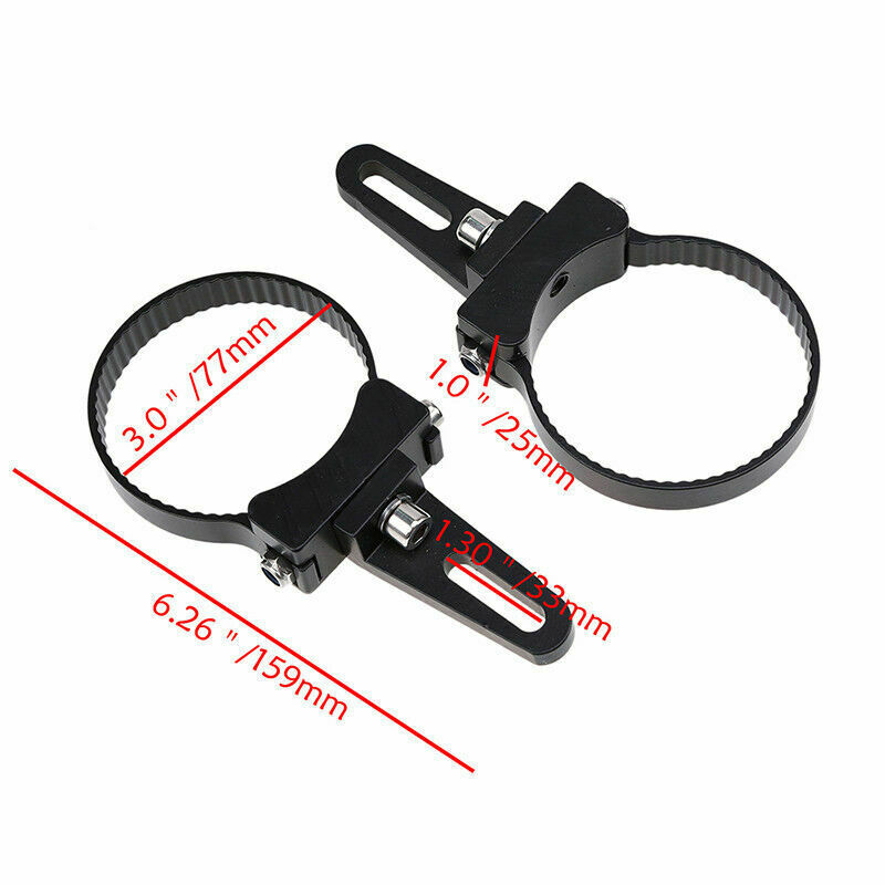 3" Mounting Bracket Clamps TR34RI For ATV Off-Road Light Bull Bar Roof Rack