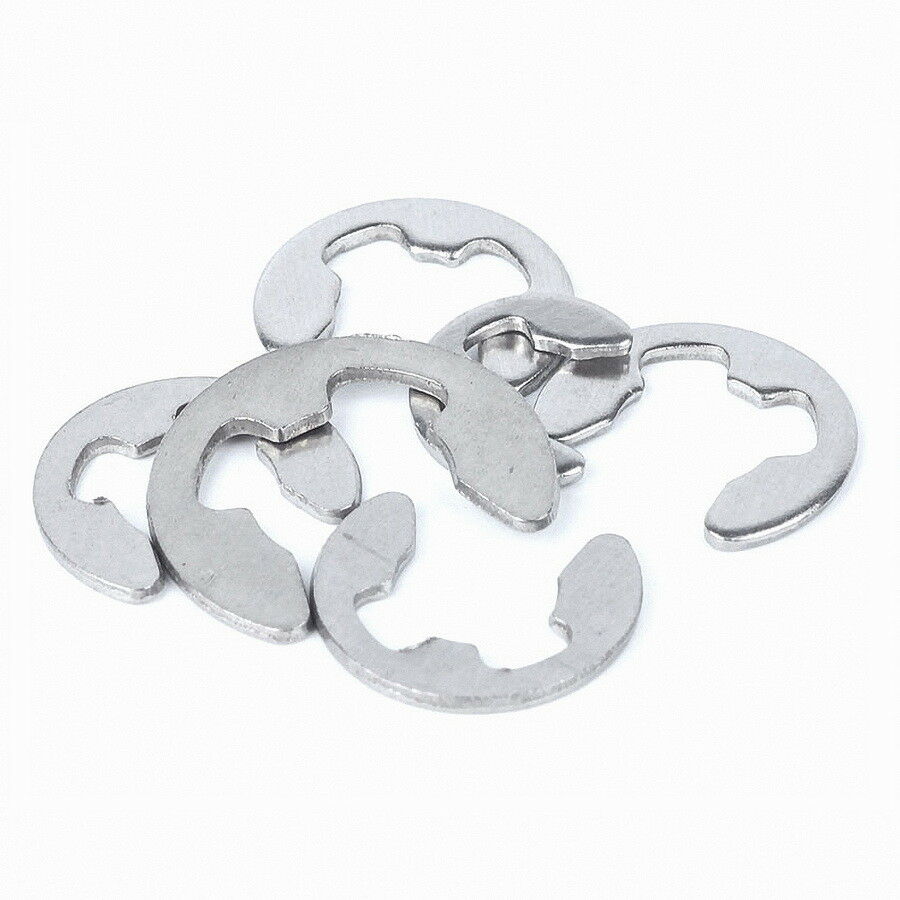50pcs M2,2.5,3,3.5,4 E-Clips Snap Ring Circlips Retaining Kit A4 316 Stainless