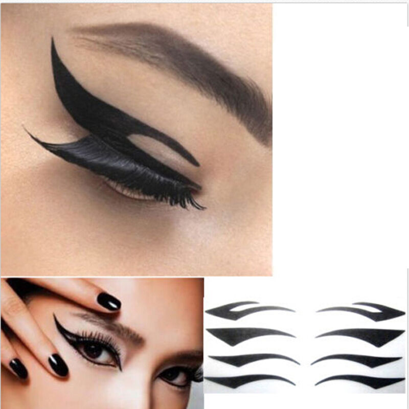 4 Pairs Temporary Rock Eye Tattoo Eyeshadow Stickers Eyeliner Makeu.l8