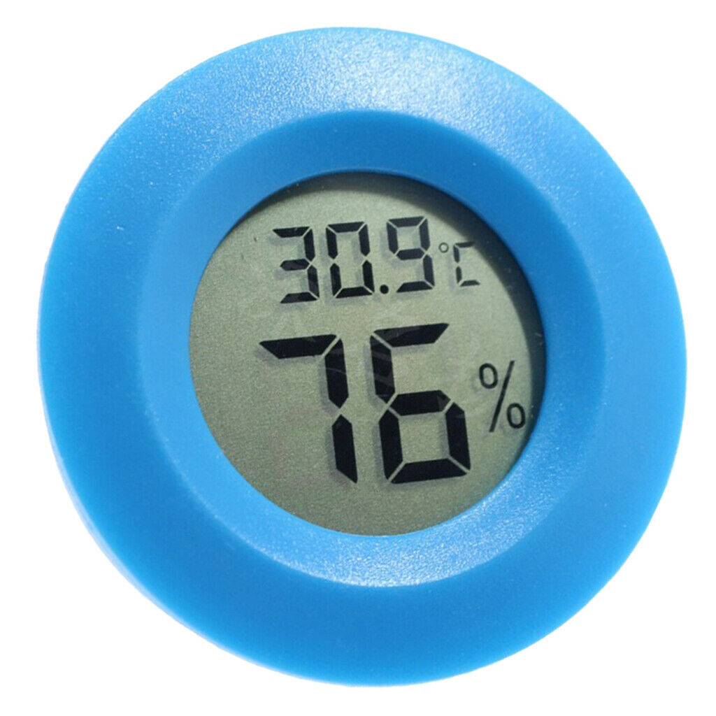 Set of 4 Round Room Thermometer Humidity Hygrometer Reptile Tank Terrariums