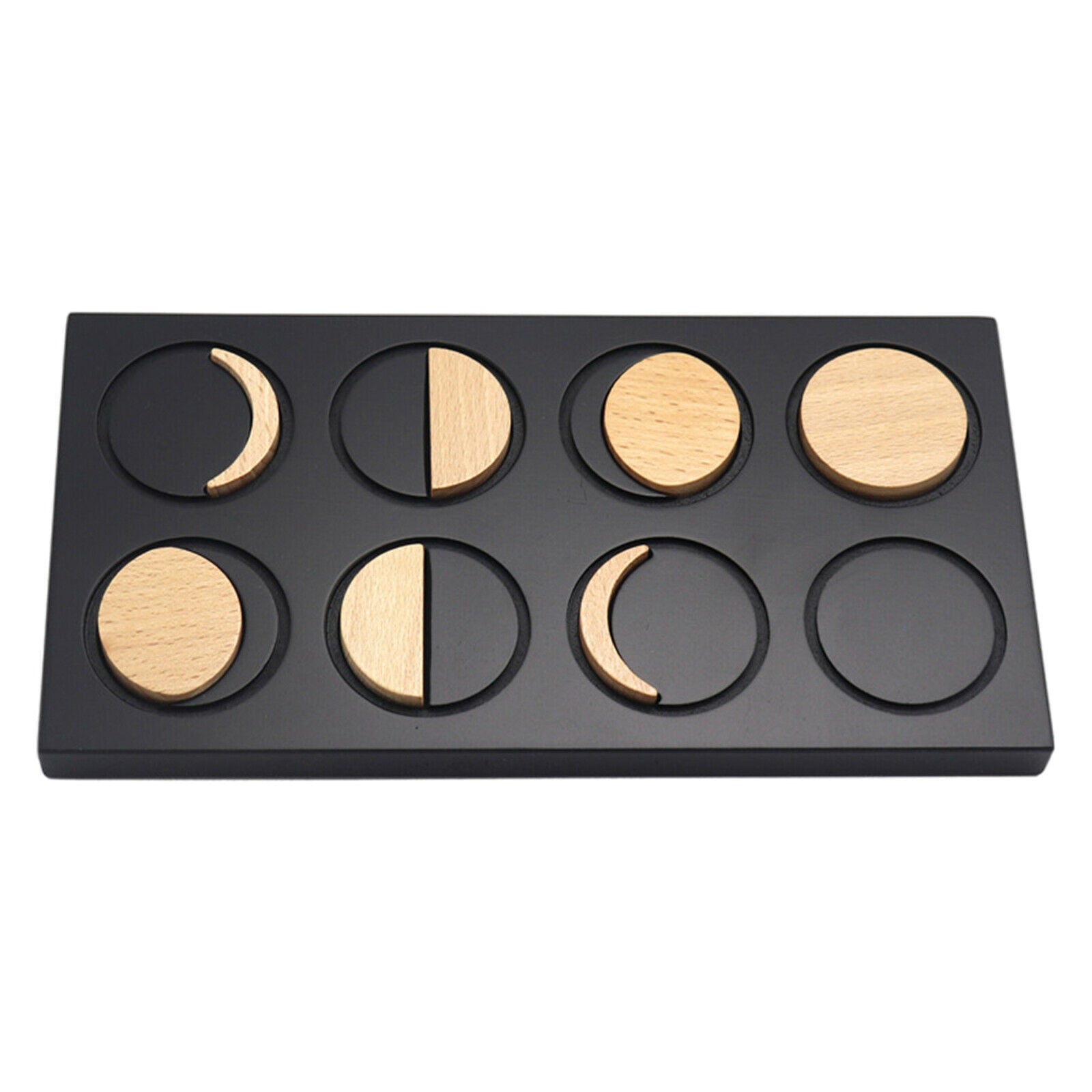 Montessori Toys Phases of Moon Puzzles Board Toys for Kids Early Educations