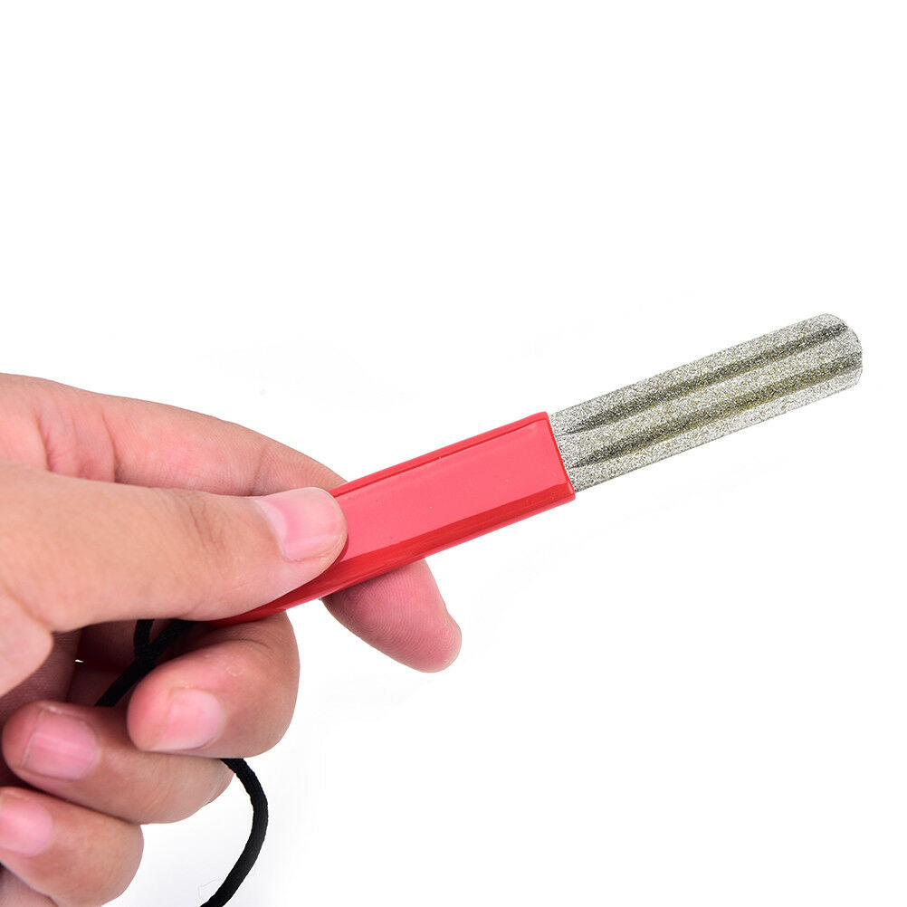 2sided groove diamond fishing hook hone fishook sharpener fishing tackle box BDA