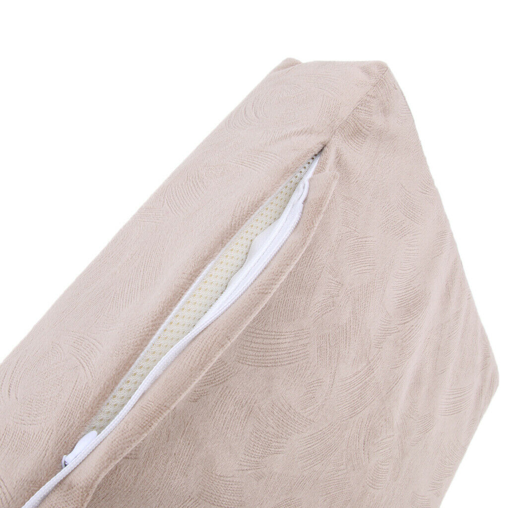 Sleeping Pillow Support Foam for Neck Pain Inflatable Back Pillow Coffee