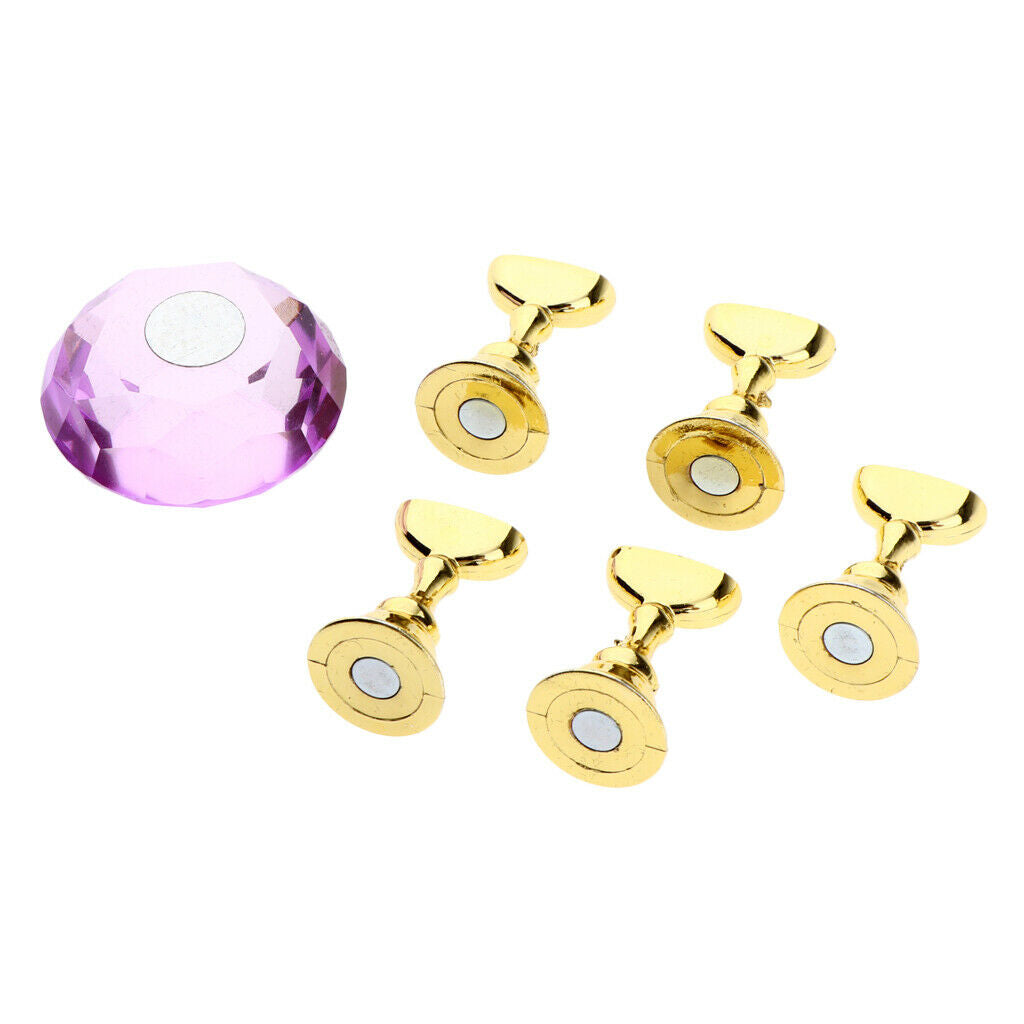 2 Sets False Nail Holder Art Salon Practice Accessories