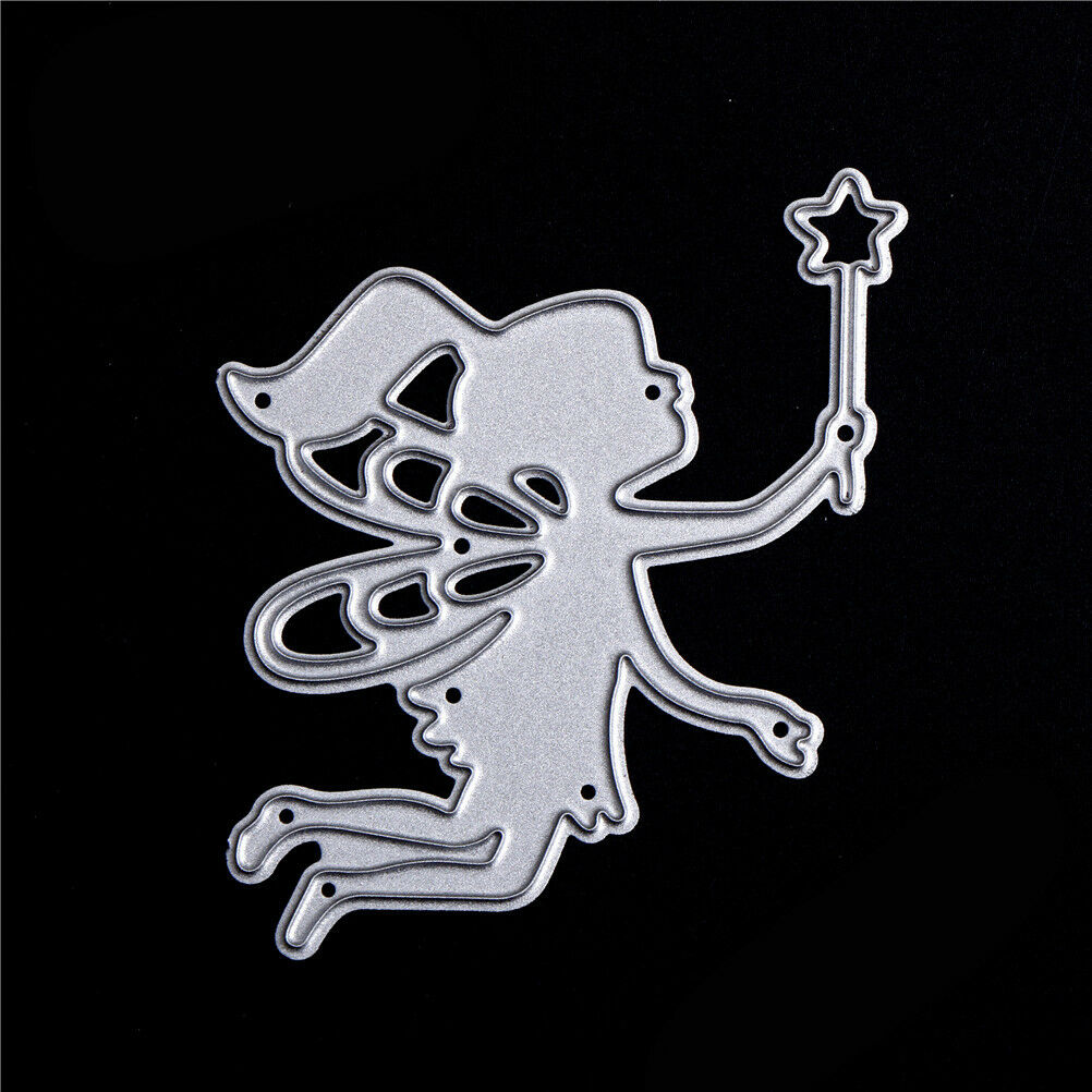 1pc magic Fairy Girl Scrapbook DIY album Card Metal Die Cut Stencil craft.l8