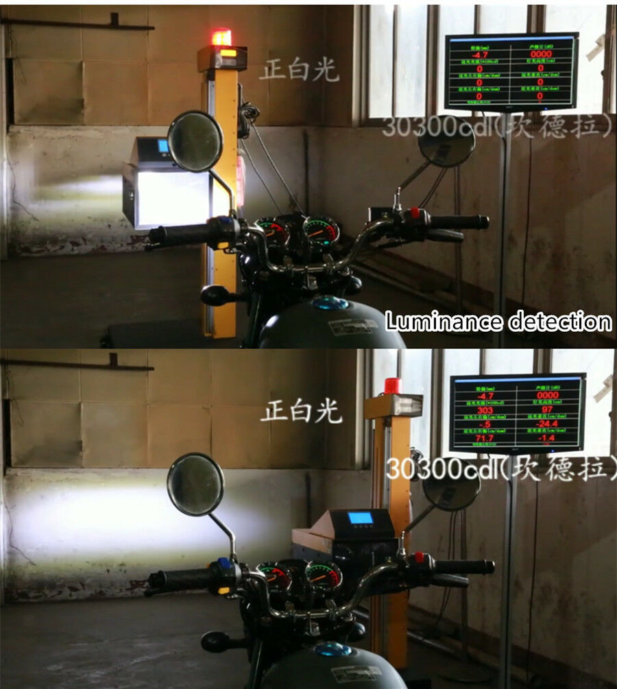 Motorcycle  H4 led headlight 7500K 4000LM DC 12v-80v 38w Dual Side Bright light
