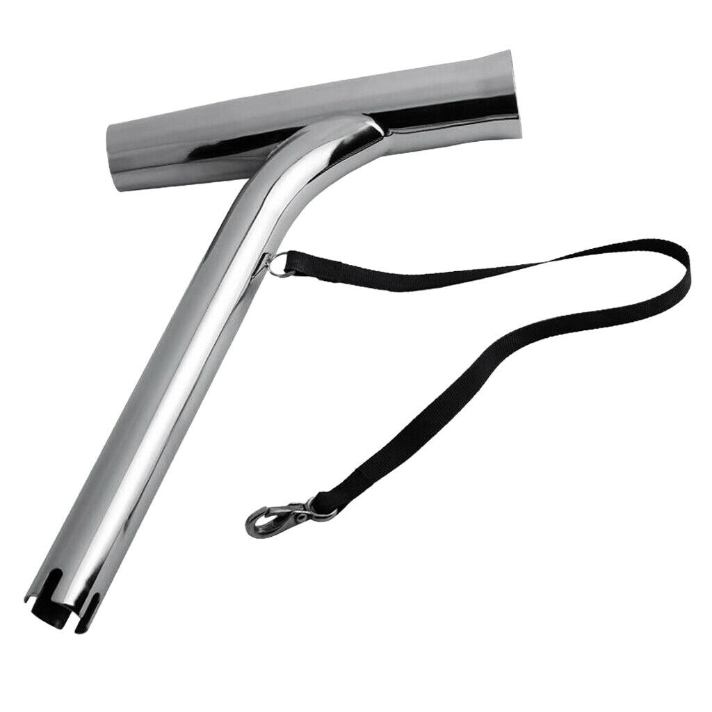 High Polished Stainless Steel Outrigger Boat Fishing Rod Holder with Strap