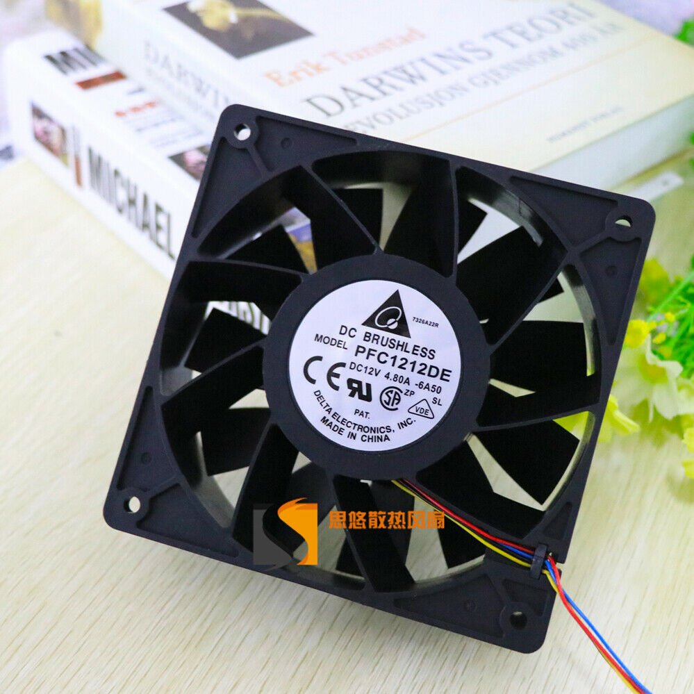 1PC PFC1212DE 12V 4.8A Cooling Fan 4 Line 120*120*38mm
