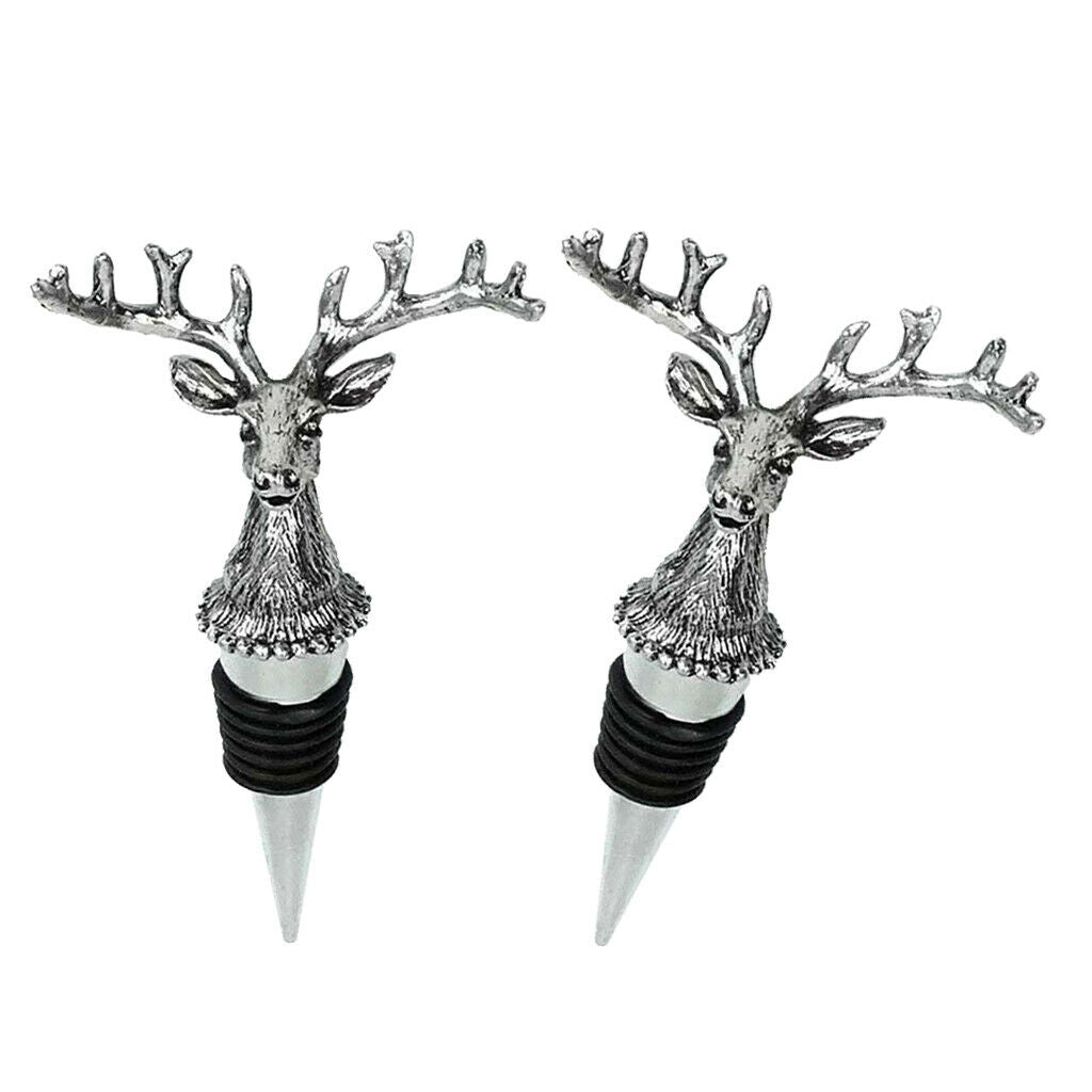 4 Pieces Wine Bottle Metal Stopper Corks Wedding Parties Bar Supply Novelty