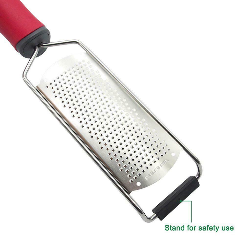 Stainless Steel Garlic Ginger Lemon Grating Zester Cheese Grater Utensil @