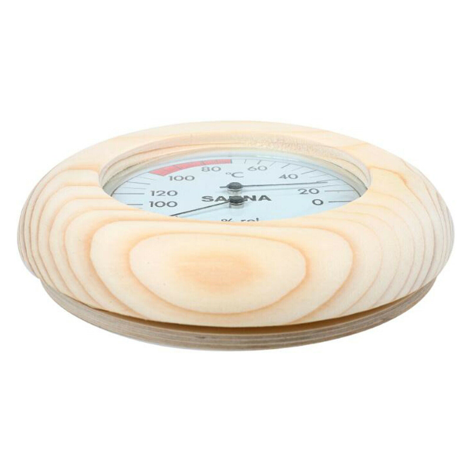 5.7" Round Sauna Hygrothermograph Thermometer & Hygrometer for Sauna Room