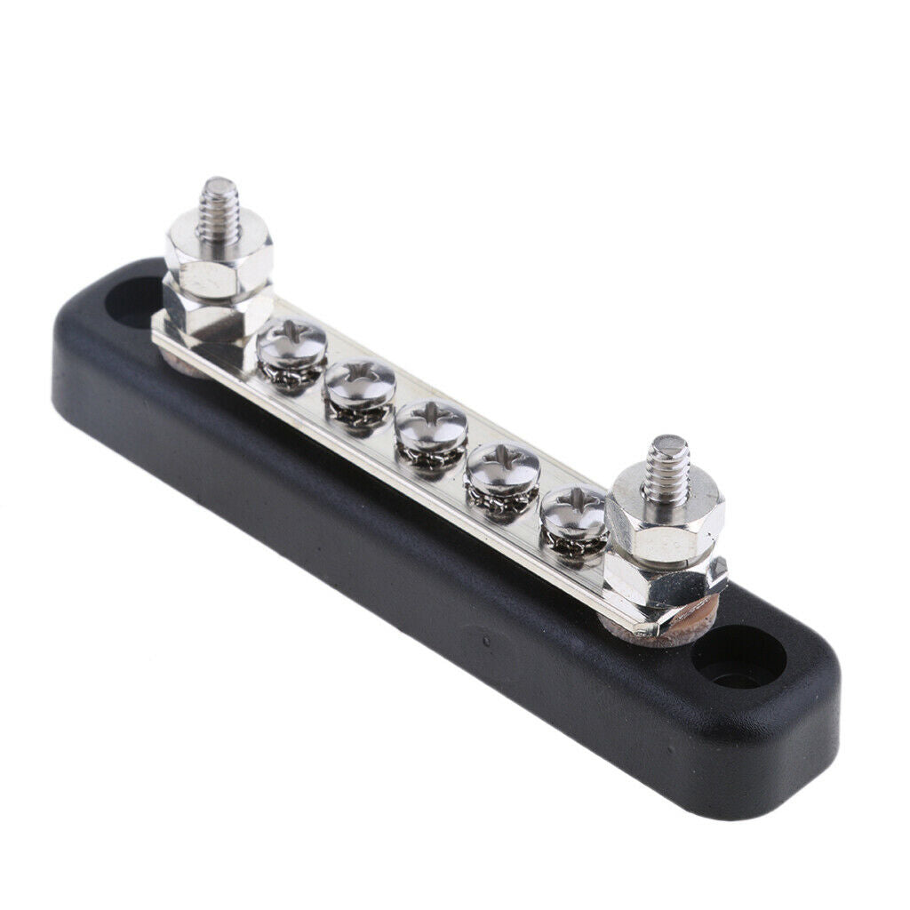 5 Point Auto Marine 100A Power Distribution Bus Bar Terminal Block