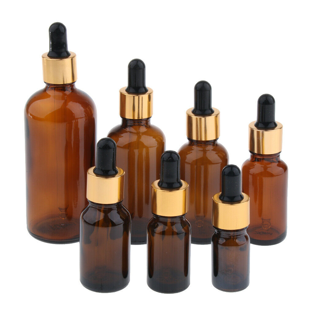6pcs Empty Dropper Bottles Refillable Portable Jar Cannnings for Cosmetics - 5ml