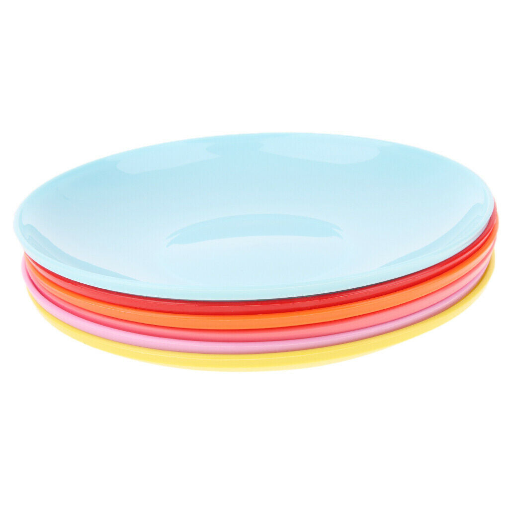 6pcs/Set Serving Plates Dishes Food Snack Sugars Container for Outdoor Camping