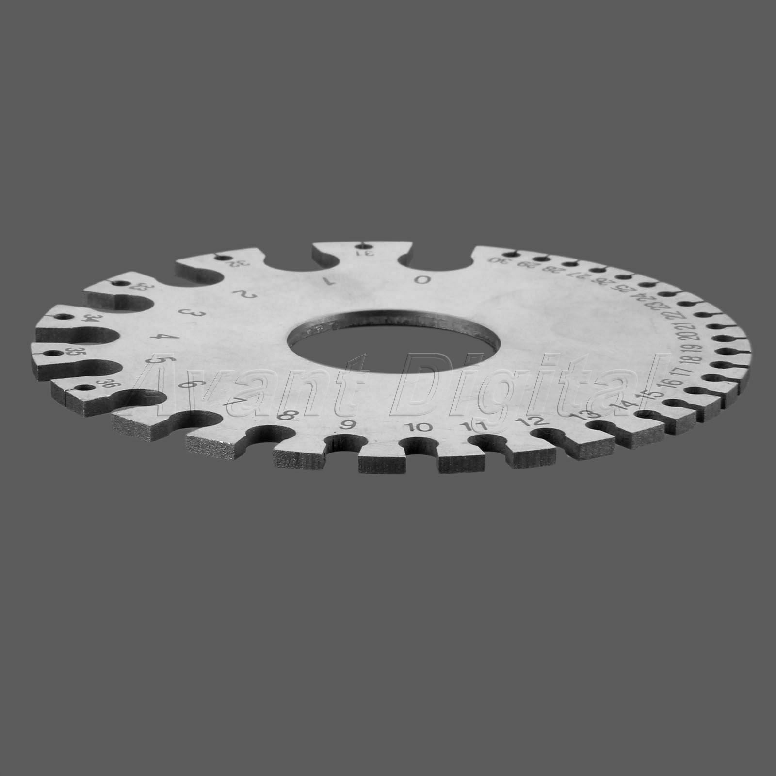 1pc Stainless Steel 0-36 Standard Round Wire Gauge Tool Measuring Copper Brass