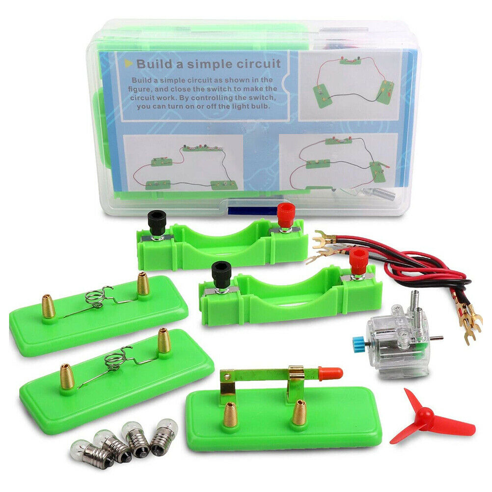 Kids Educational Electric Circuit Motor Kit DIY Science Project Learning Kits