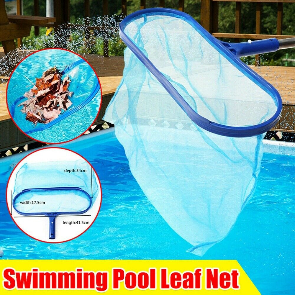 New Heavy Deep Leaf Net Swimming Pool Rake Spas Skimmer Koi Pond Cleaning