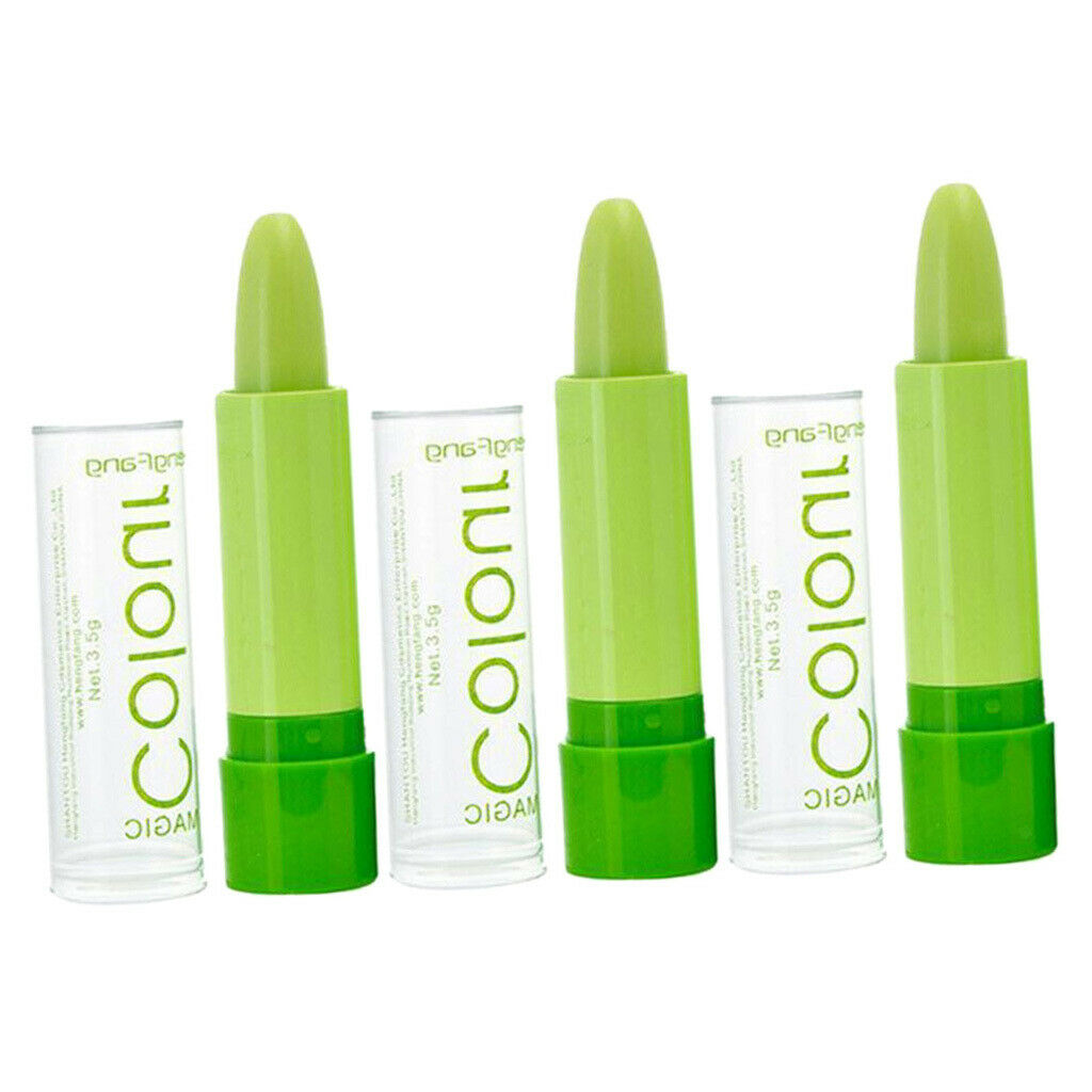 3pcs Magic Lipstick Temperature Change Color Moisture Lip Stick Set Shimmer --