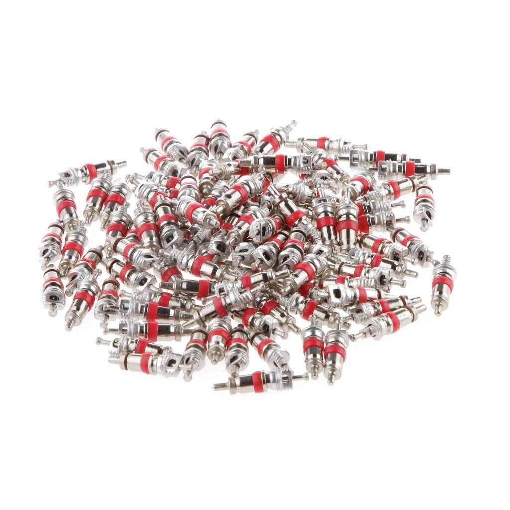 100 Pieces Car Truck Replacement Tire Aluminum Valve Stem Core Part