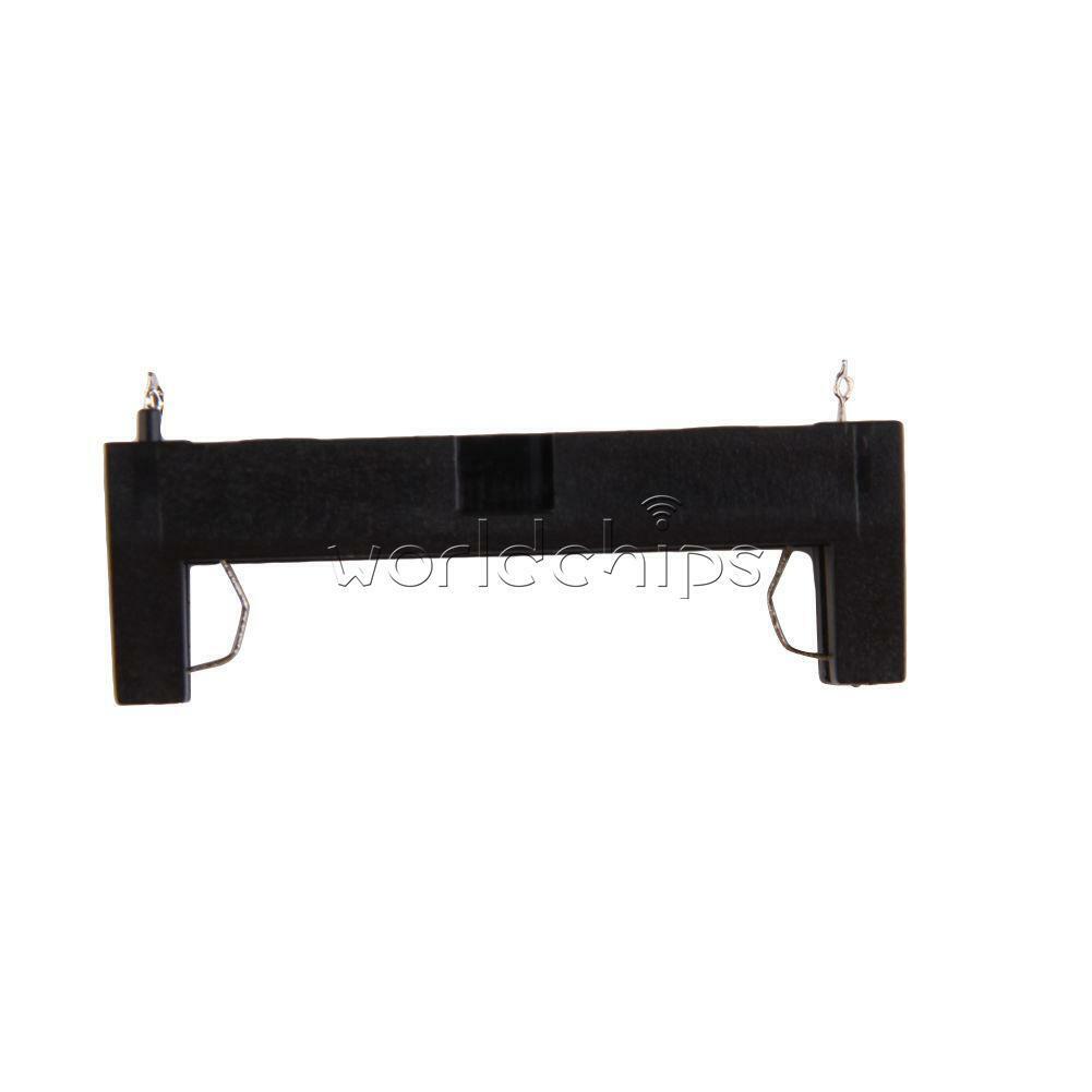 5PCS CR123A Lithium Battery Holder Box Clip Case w/ PCB Solder Mounting Lead