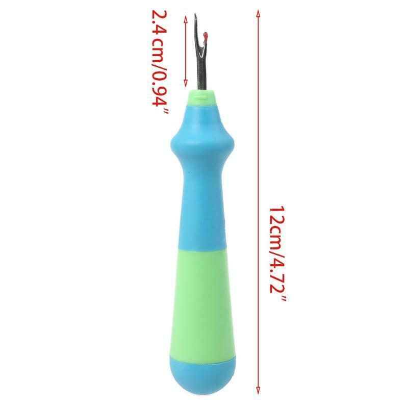 12cm TPR Handle Thread Cutter Seam Ripper Stitch Unpicker Craft Hand Tool Needle